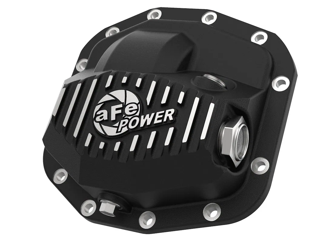 46-71010B – AFE Differential Cover, Jeep Dana M186-12 12 Bolt With Fill Plug With Drain Plug Black Powder Coated Cast...